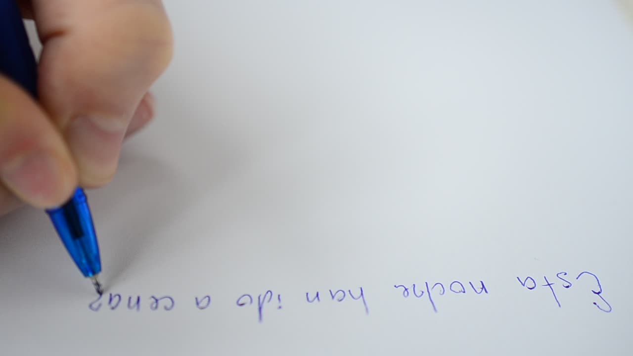 Spanish text. We write with the pen