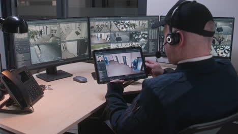 sala de control de vigilancia de seguridad