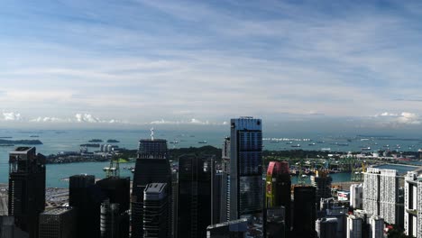 the port of singapore and the cbd area