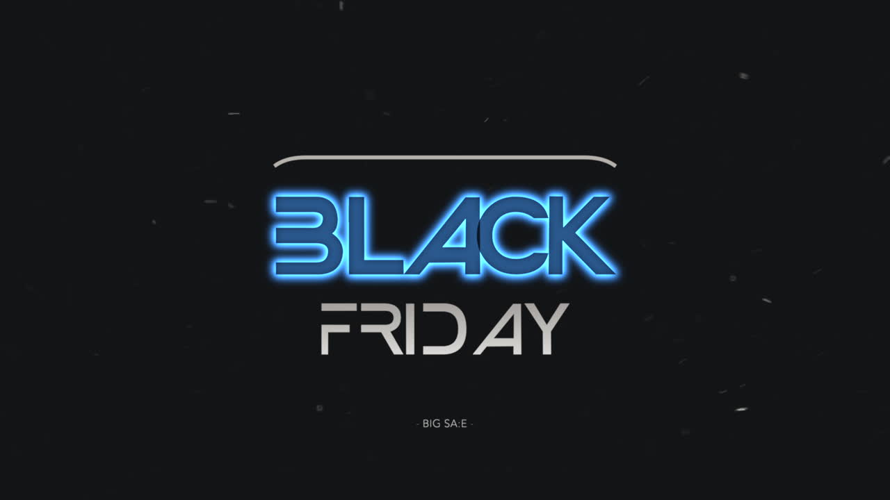 빛나는 텍스트가 있는 패션 및 클럽 배경에 대한 검은 금요일 소개 애니메이션