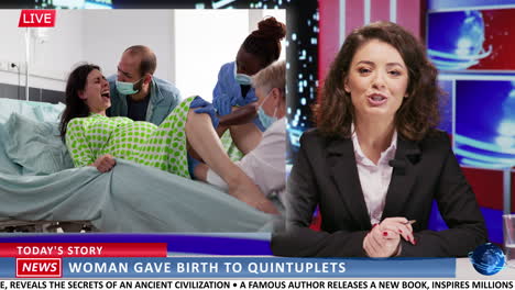 reportaje de la nueva madre que da a luz