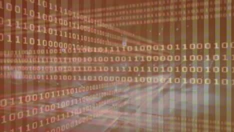 Animation of binary coding and data processing