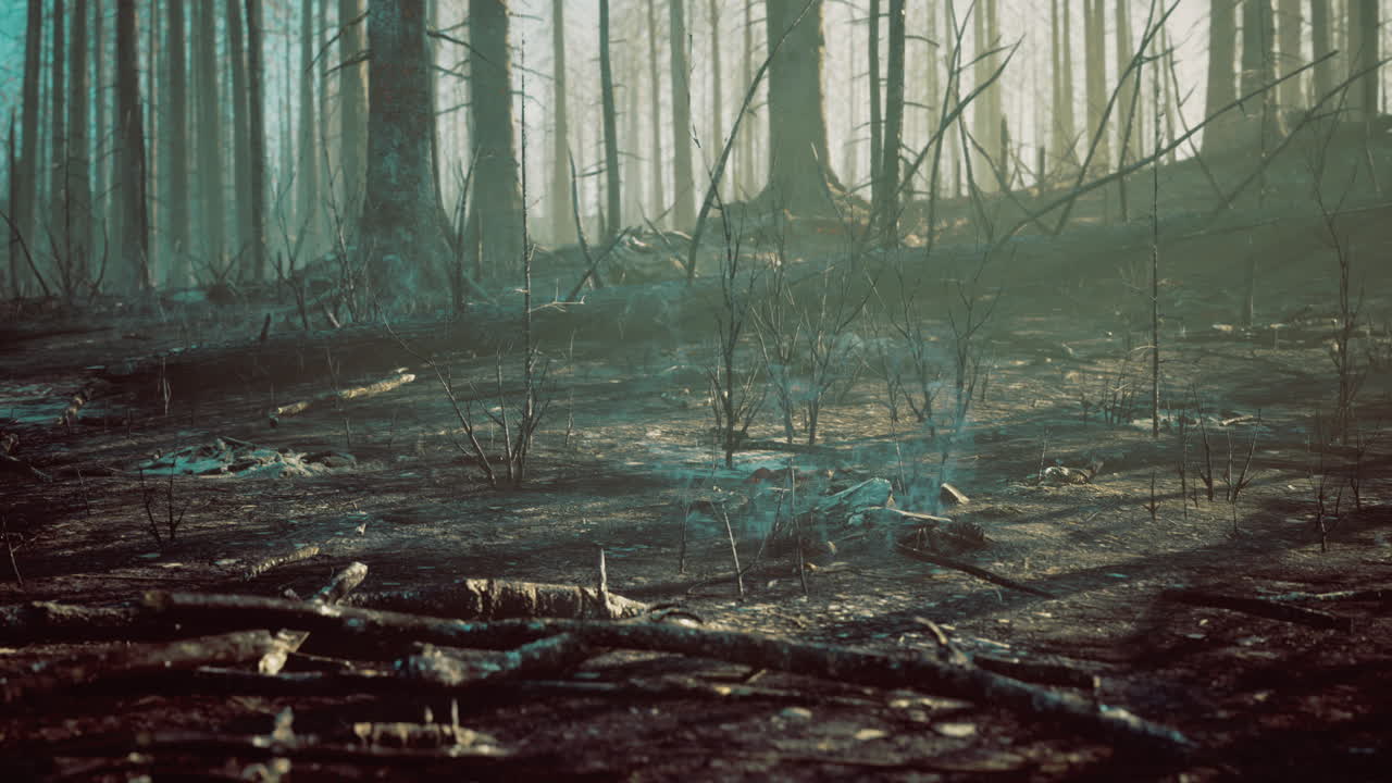 Whispers of a forest recovering from the ashes of a devastating fire