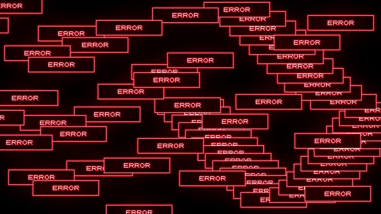 mensaje de error de la computadora