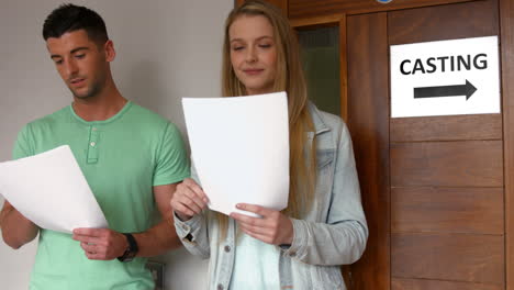 students at a casting call for a play