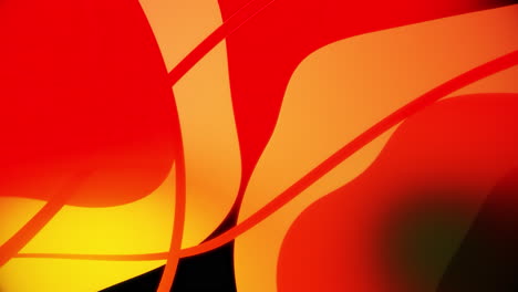 abstract red and yellow geometric shapes