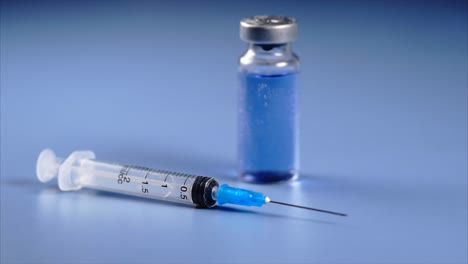 syringe and vaccine vial