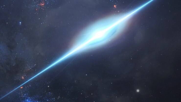 bright light in the deep universe
