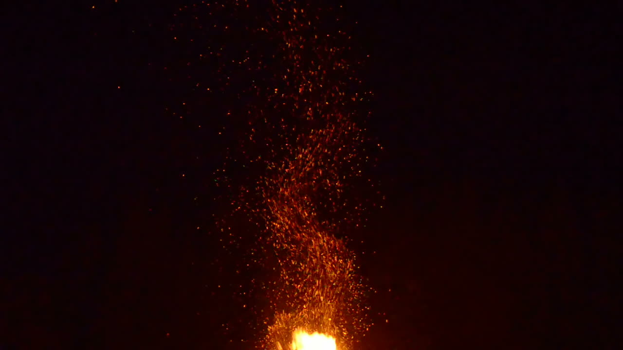 Fire flame. Night and fire