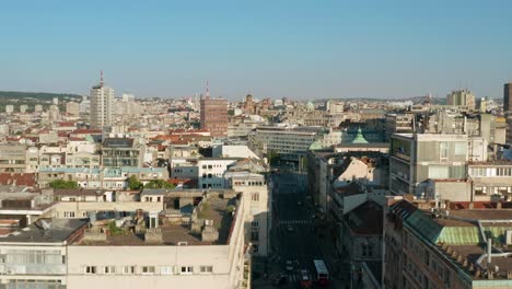 belgrade serbia cityscape at daytime - aerial drone shot