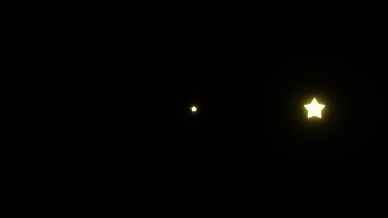 clasificación de estilo dorado elemento de estrella ilustración 3d renderización de video de resolución 4k. calificación de cinco estrellas en fondo transparente con canal alfa.