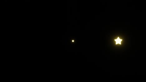 clasificación de estilo dorado elemento de estrella ilustración 3d renderización de video de resolución 4k. calificación de cinco estrellas en fondo transparente con canal alfa.