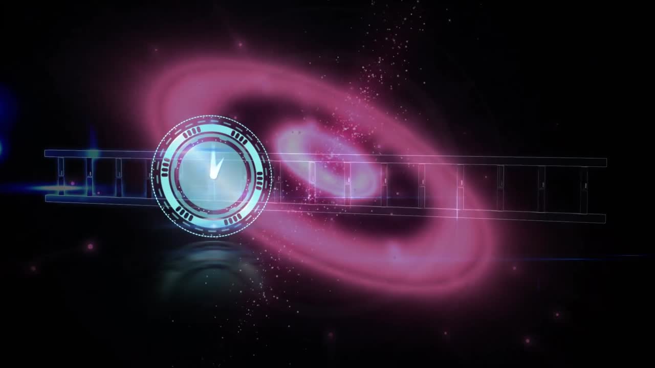 Animation of scan scope and dna strand