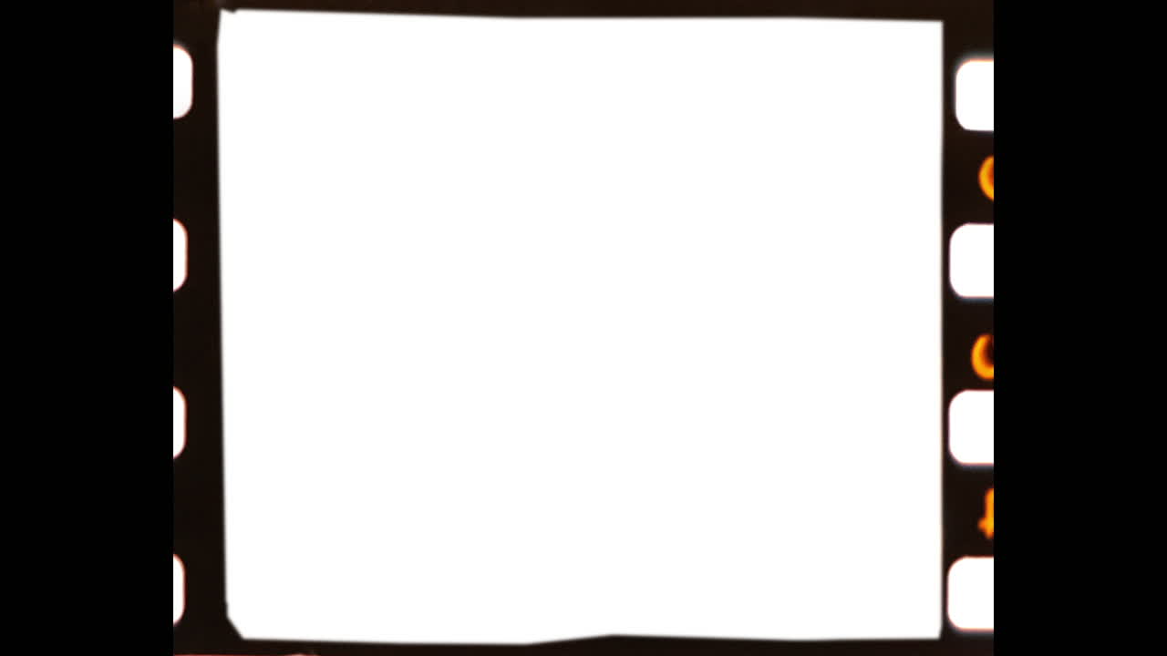 marco de película en blanco