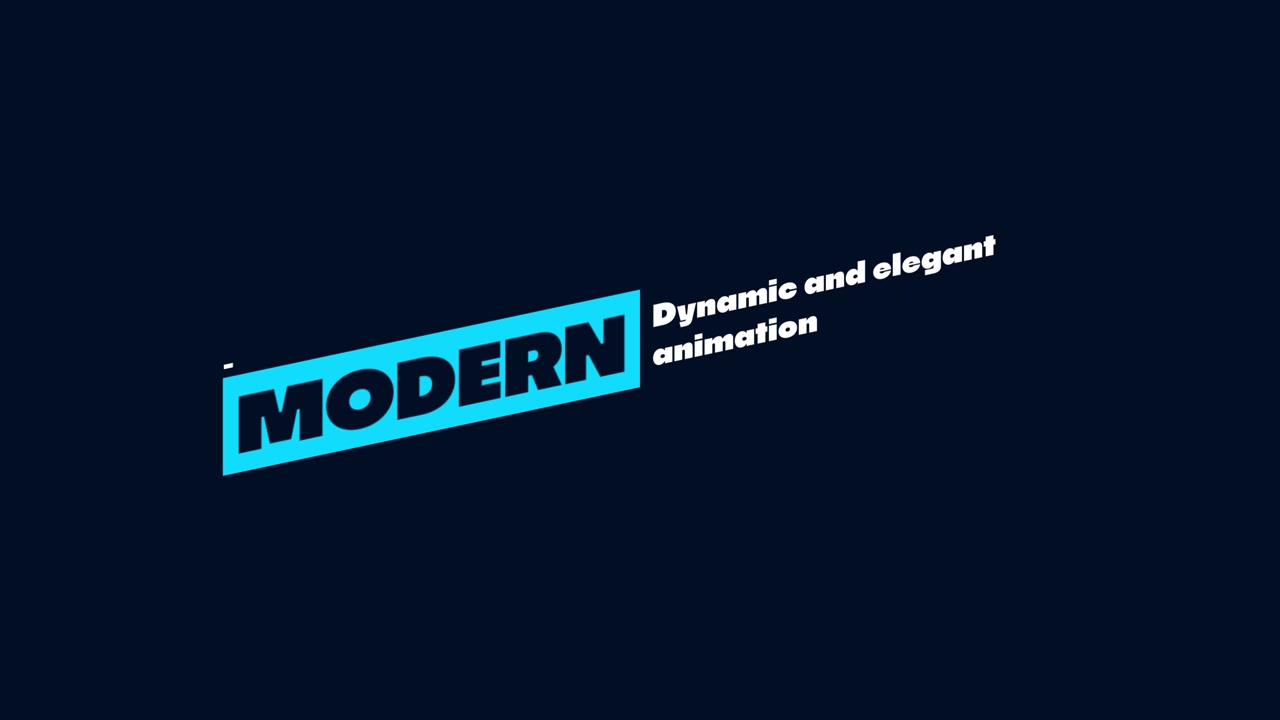 Modern Titles 04 / Adobe Premiere Pro 2022 and Above (MOGRT)