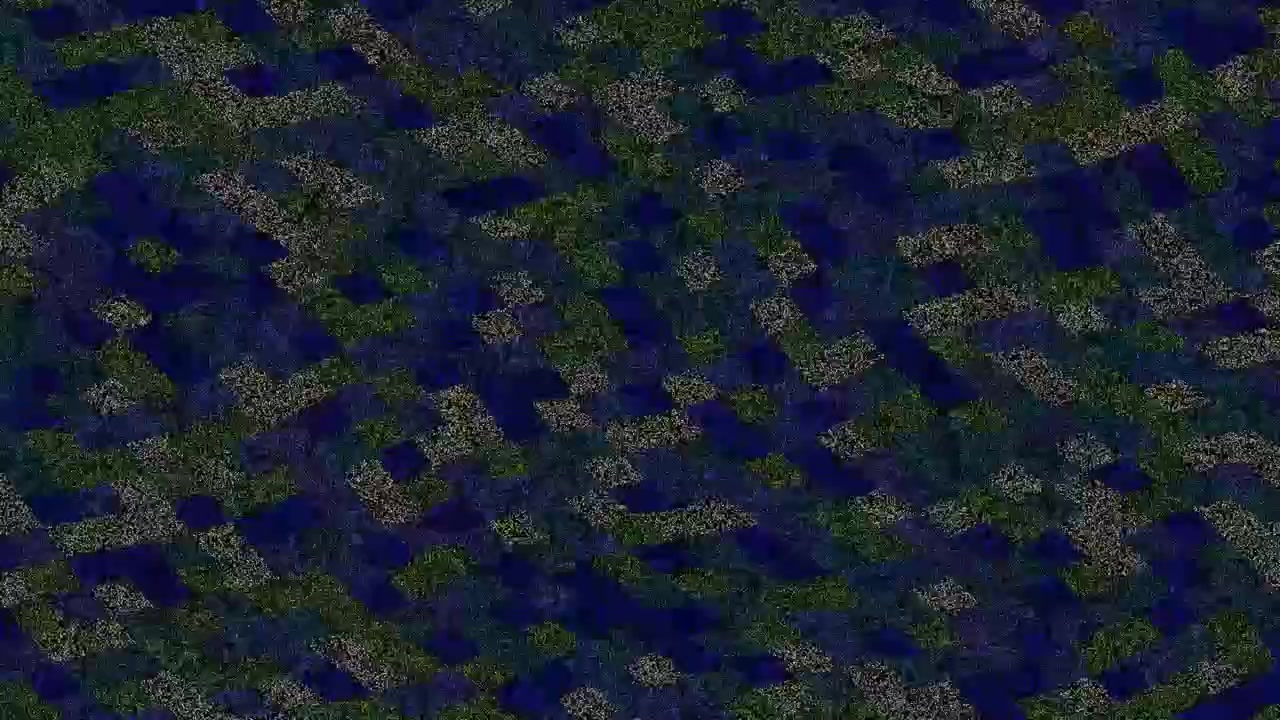 Abstract Digital Pattern with Shifting Blue and Green Geometric Shapes