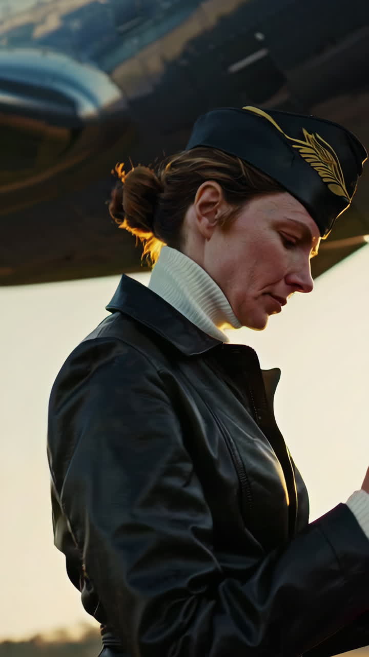 Vintage Airplane Pilot