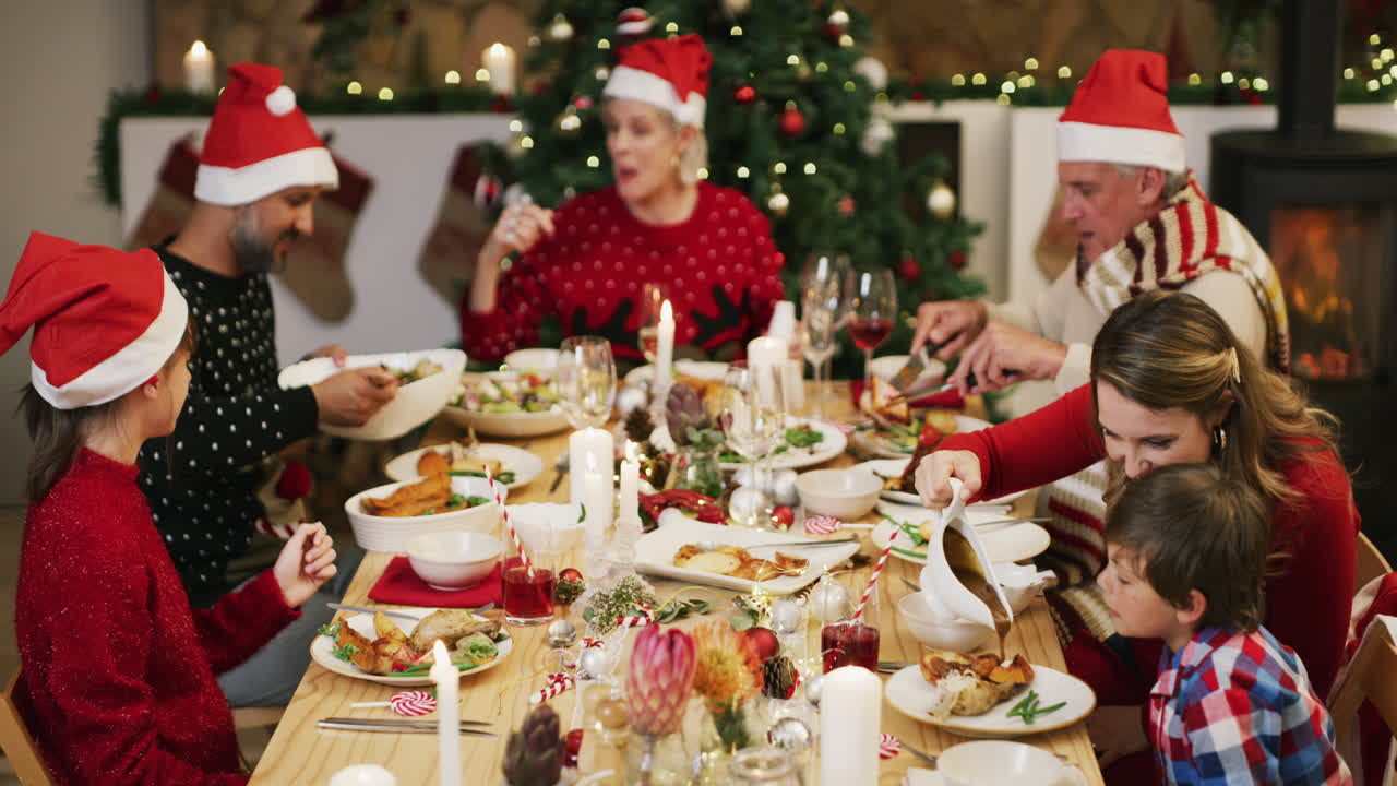 cena de navidad en familia