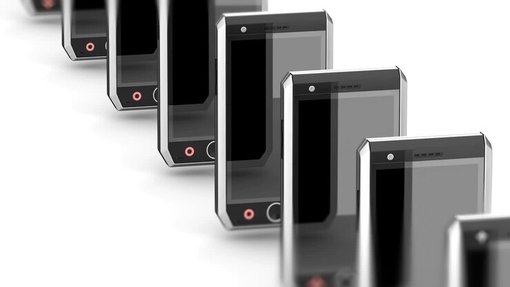 Smartphone. Looping footage has 4K resolution.