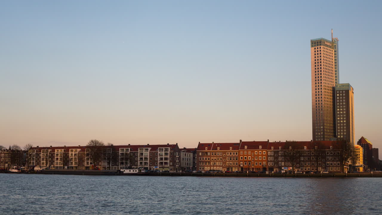 Dutch Cityscape at Sunset