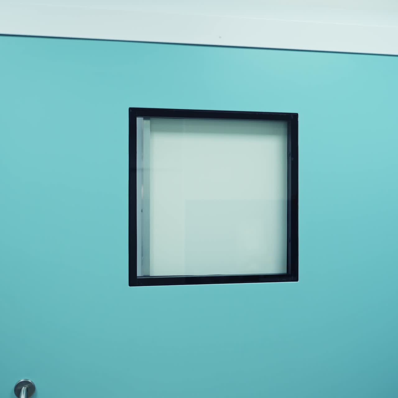 Medical team prepare operation room for neurosurgery operation. Modern light room with innocative equipment