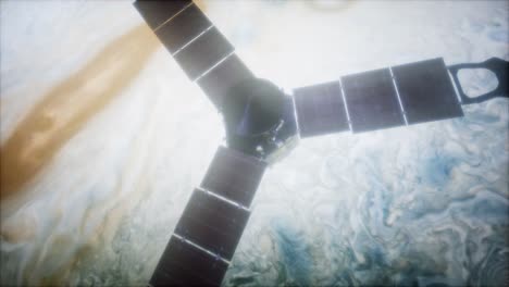 satélite de juno en órbita alrededor de júpiter