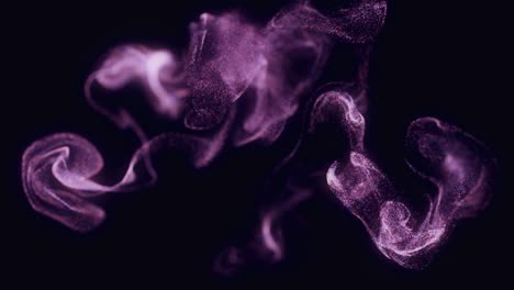 abstract purple and pink particle flow