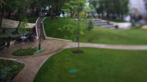 parque de la ciudad lluviosa