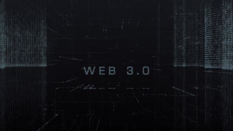 abstracto web digital 3.0 ciber ciudad fondo stock video usa, tecnología, elementos en bucle diseño de la ciudad partícula, abstracto, fondos web 3.0