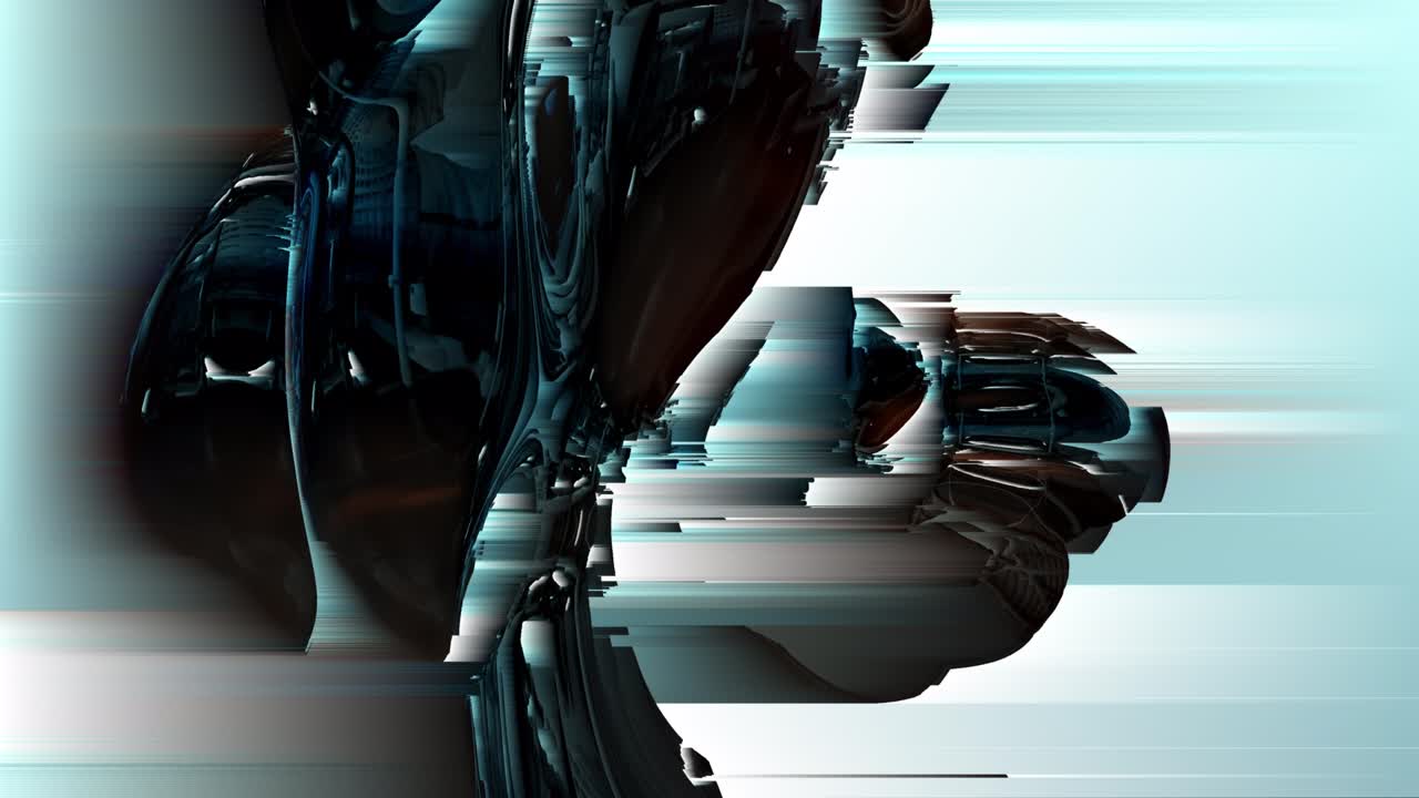 Dynamic animation in holographic colour with pixel sorting effect