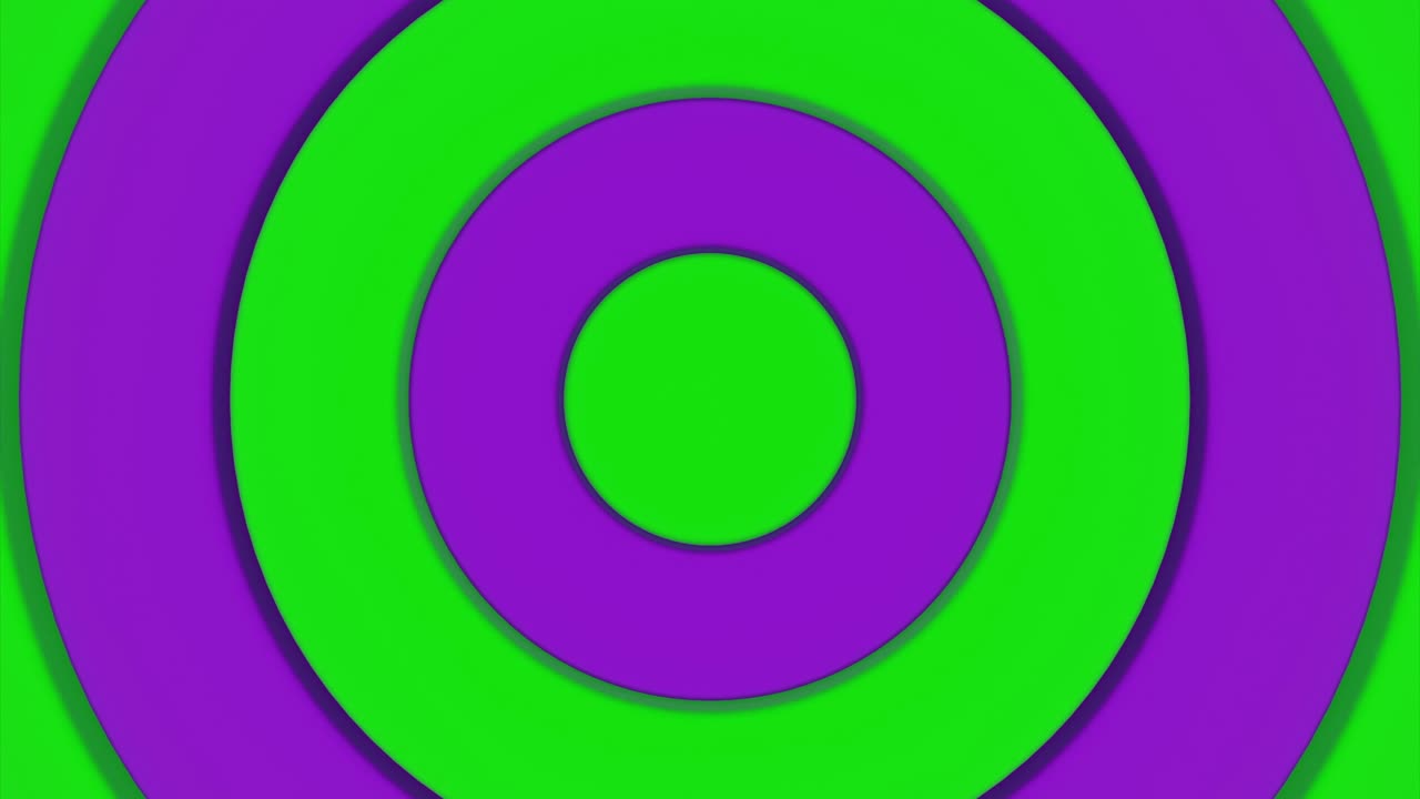 Patrón de Círculos Abstracto Verde y Morado