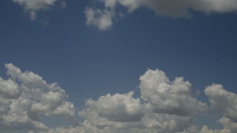 time lapse of afternoon cumulus clouds building in the heat