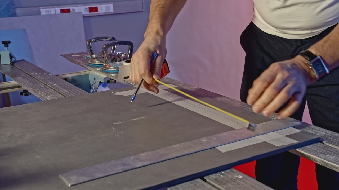 corte de baldosas con cortador de baldosas