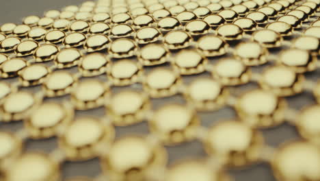 gold beads pattern