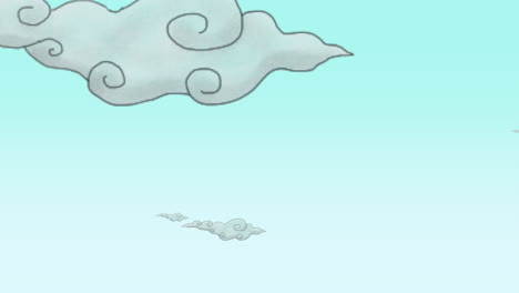 Fondo-De-Animación-De-Dibujos-Animados-Con-Nubes-De-Movimiento-3