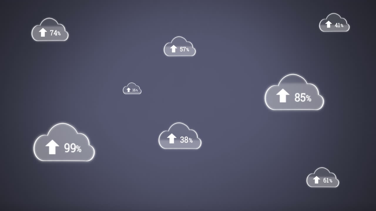 cargar nubes de progreso