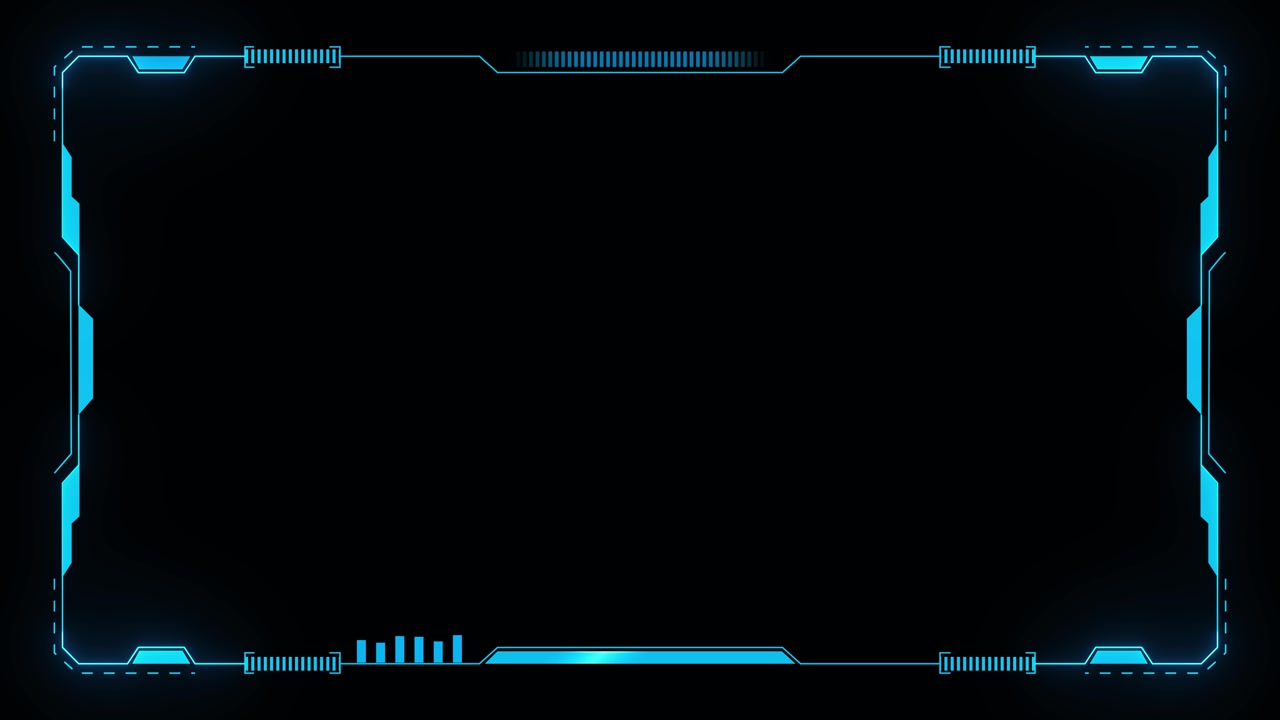 Hud template frame hud element futuristic viewfinder of future interface data display screen