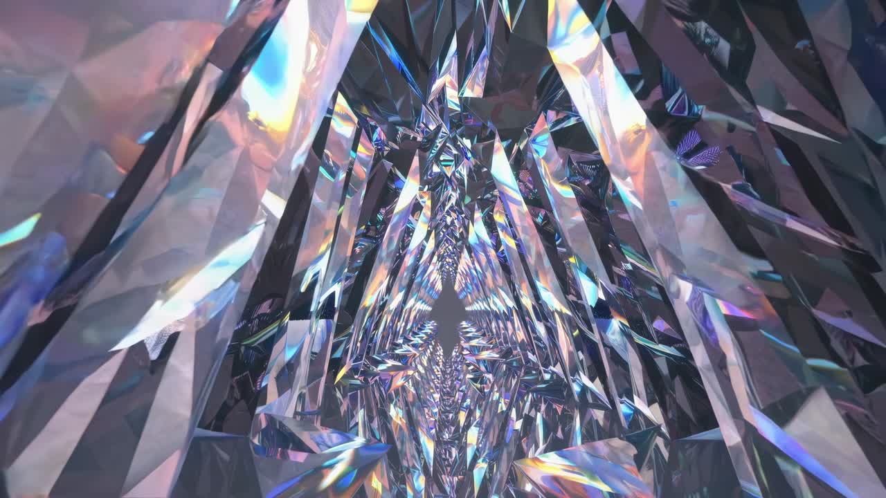 túnel de cristal abstracto