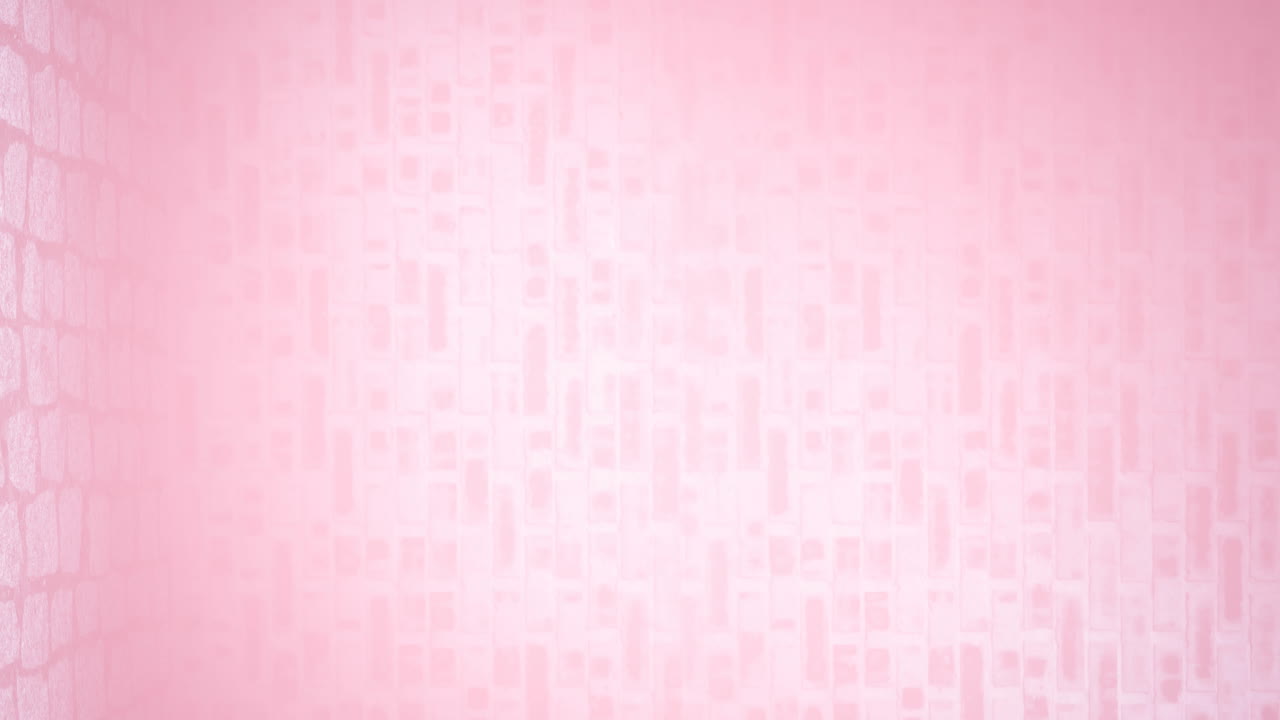 animación del logotipo de la cinta rosa que aparece sobre un fondo rosa