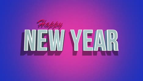 texto retro feliz año nuevo en textura grunge púrpura