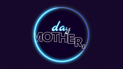 Muttertag-Mit-Neonblauem-Kreis-Auf-Schwarzem-Farbverlauf