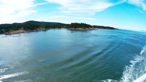 ocean view from a ferry from vancouver to victoria bc