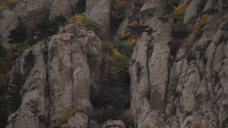 autumn mountain cliffs