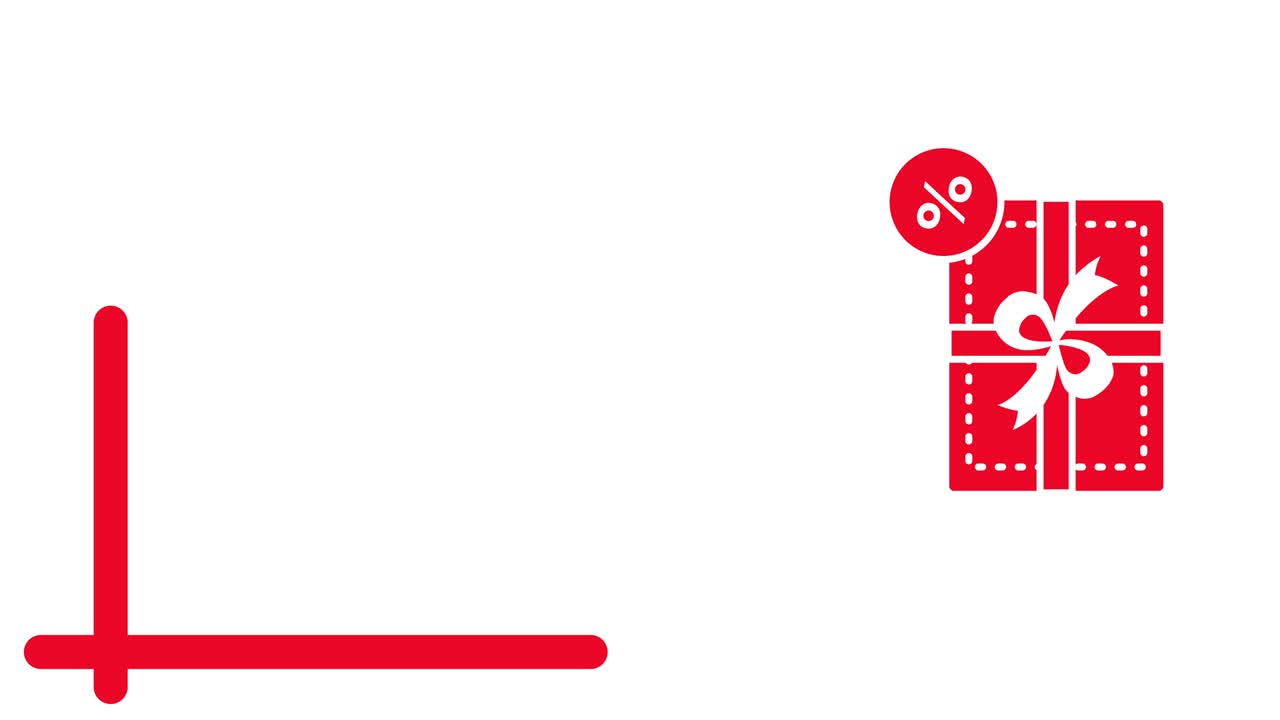 video vertical de 4k de una gran venta en estilo plano sobre un fondo blanco.