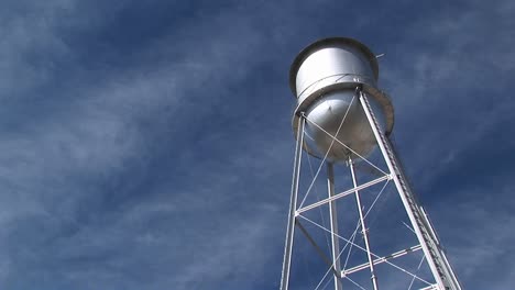 medium shot of a water tower