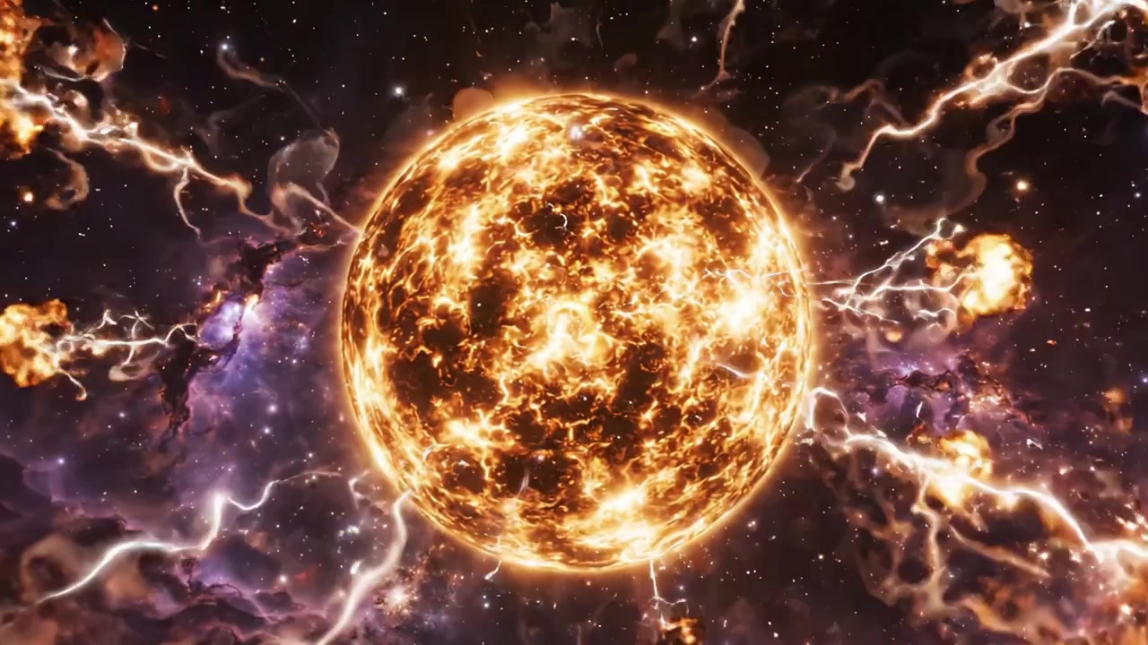 En rejse gennem kosmisk transformation: Fra stjerneeksplosion til strålende himmellegeme i rummets uendelighed.