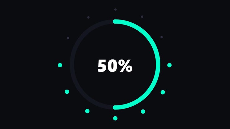 Circular Progress Bar Loading Animation with Percentage Counter
