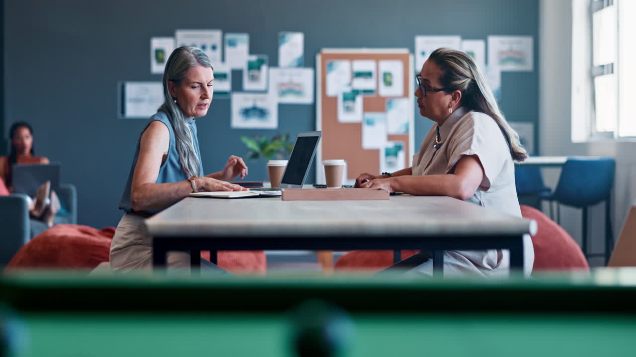 Planning, workspace and business women in startup