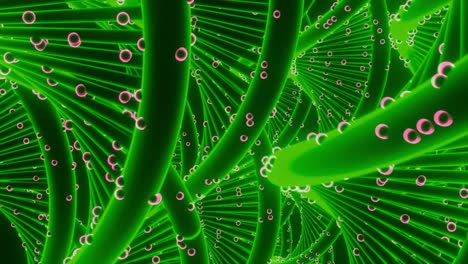 3d rendering of a double helix dna molecule