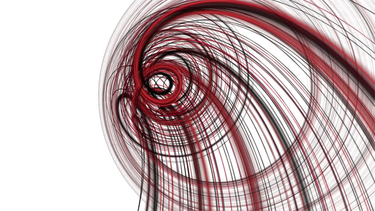 animación fantástica con objeto de onda de rayas en cámara lenta, 4096x2304 bucle 4k